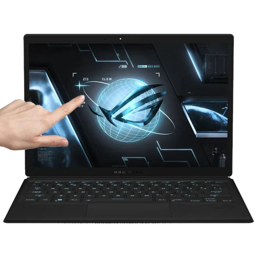 Notebook Convertible Gamer Asus Core i9 5.0Ghz, 16GB, 1TB SSD, 13.4 FHD+ Touch, RTX 3050Ti 4GB - Tecatech-uy