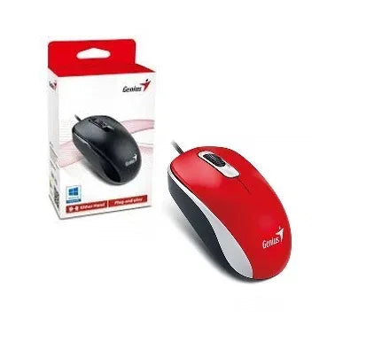 Mouse Genius DX-110 USB rojo - Tecatech-uy