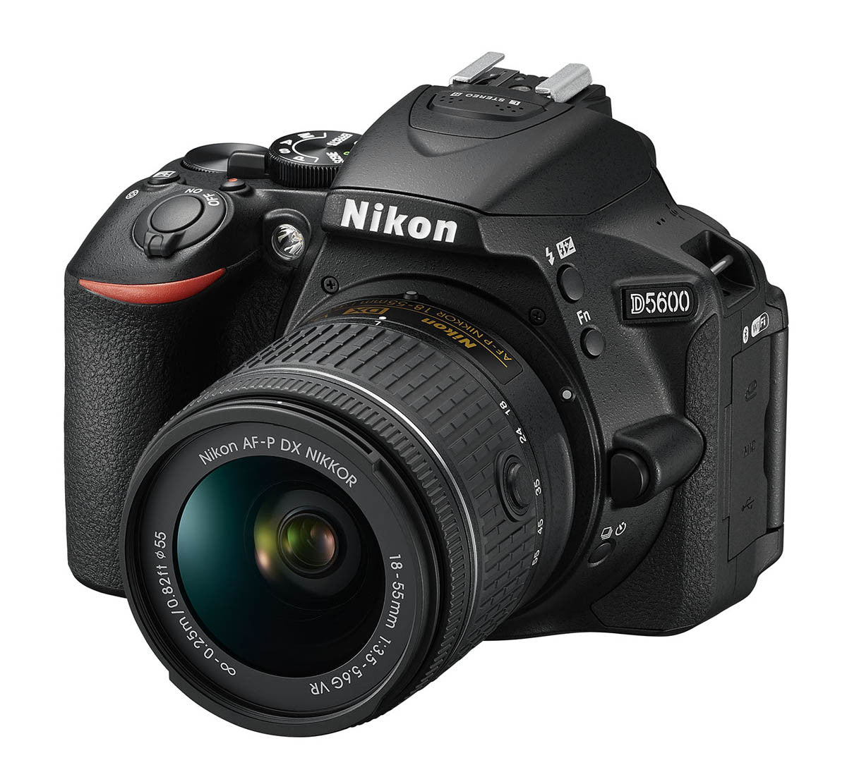Camara Nikon D5600, 24mp, lente 18-55, Wifi, reflex profesional