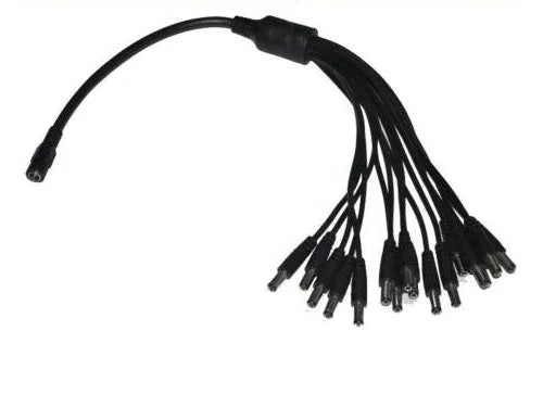 Splitter de cables de poder para camaras CCTV 1 a 16 - Tecatech-uy