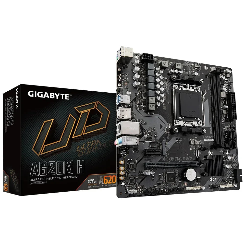 Mother Gigabyte A620M H AM5 - Tecatech-uy