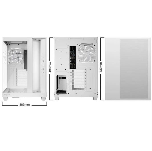 Gabinete be quiet! Light Base 500 LX Blanco - Tecatech-uy