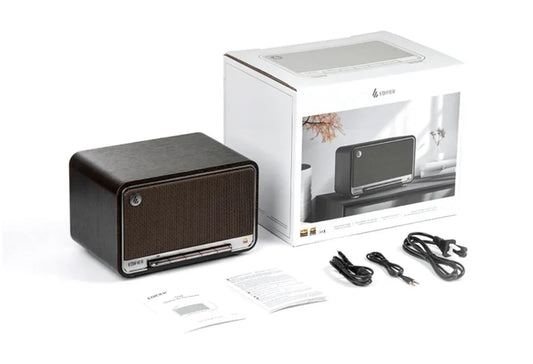 Parlante Portátil Edffier D32 Retro Madera bluetooth - Tecatech-uy