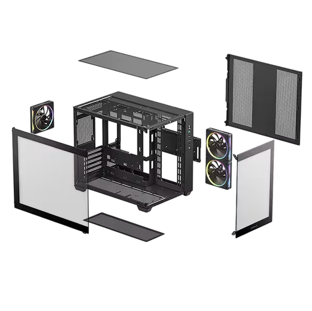 Gabinete DeepCool CG330 3F Negro