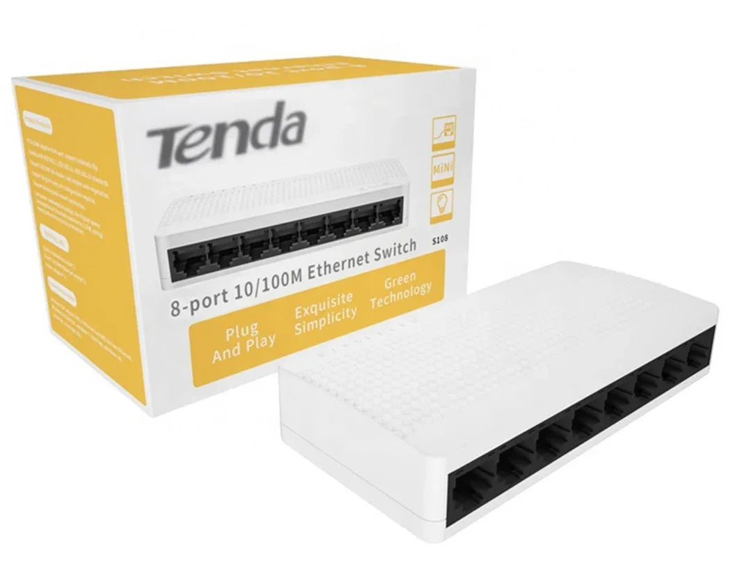 Switch Tenda 8 puertos 10/100 - Tecatech-uy