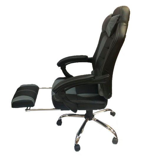 Silla Gamer Strong reclinable Negro/gris