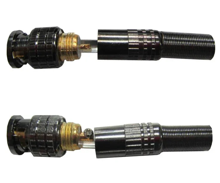 Conector BNC metalico para coaxil - Tecatech-uy