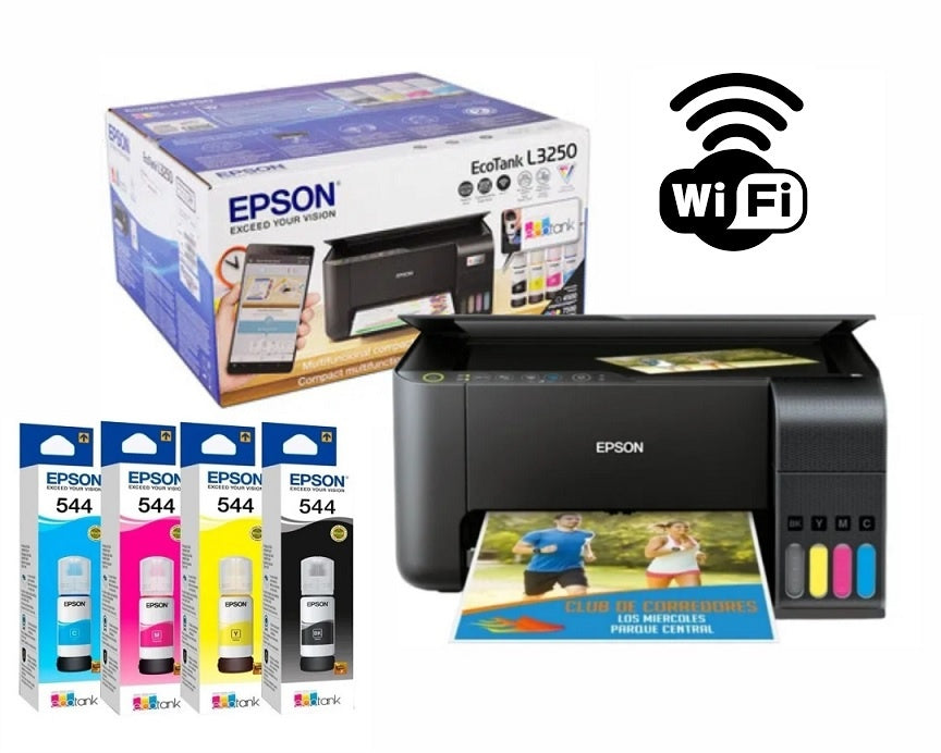 Impresora Epson L3250 + Botellas de recarga extra - Tecatech-uy