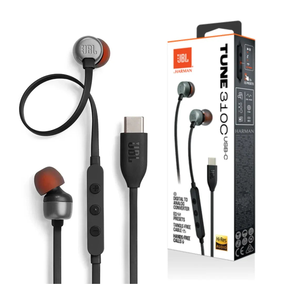 Auricular JBL TUNE 310C negros - Tecatech-uy