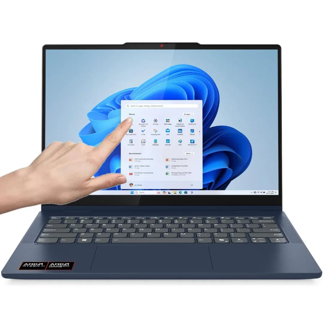 Notebook Convertible Lenovo Ryzen AI 7 5.0Ghz, 16GB, 1TB SSD, 14 WUXGA Touch - Tecatech-uy