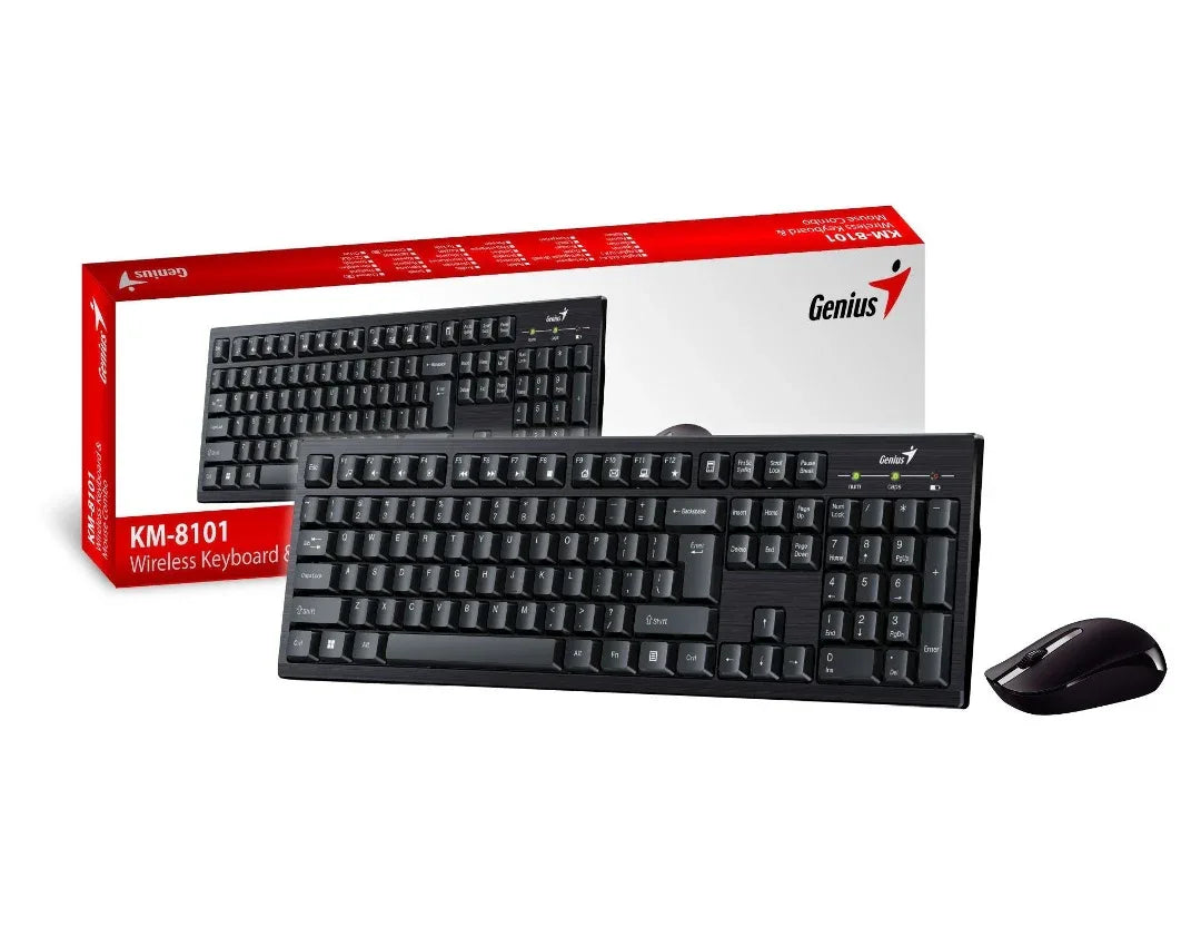 Combo Genius KM-8101 teclado y mouse inalambrico - Tecatech-uy