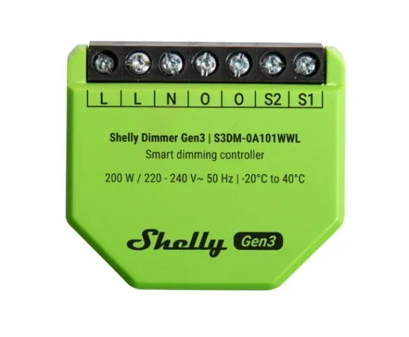 Dimmer Shelly GEN3 PM Wi-fi - Tecatech-uy