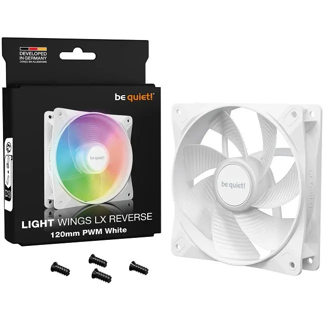 Fan be quiet! Light Wings LX 120mm PWM Reverse blanco - Tecatech-uy