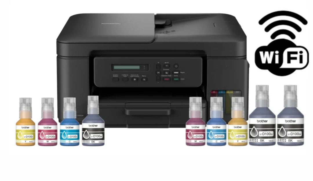 Impresora Brother Multifunción Wi-Fi + Botellas de recarga extra - Tecatech-uy
