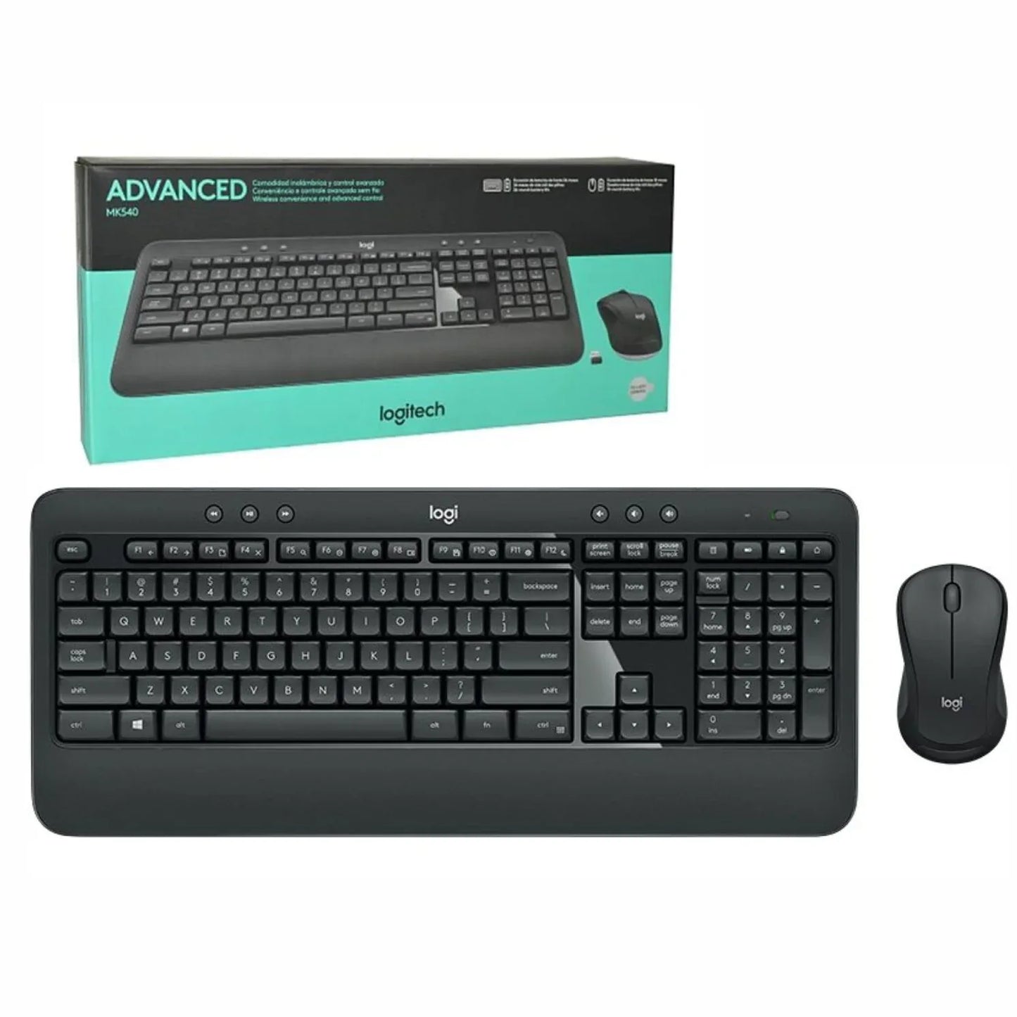Combo Logitech MK540 teclado y mouse inalámbricos - Tecatech-uy