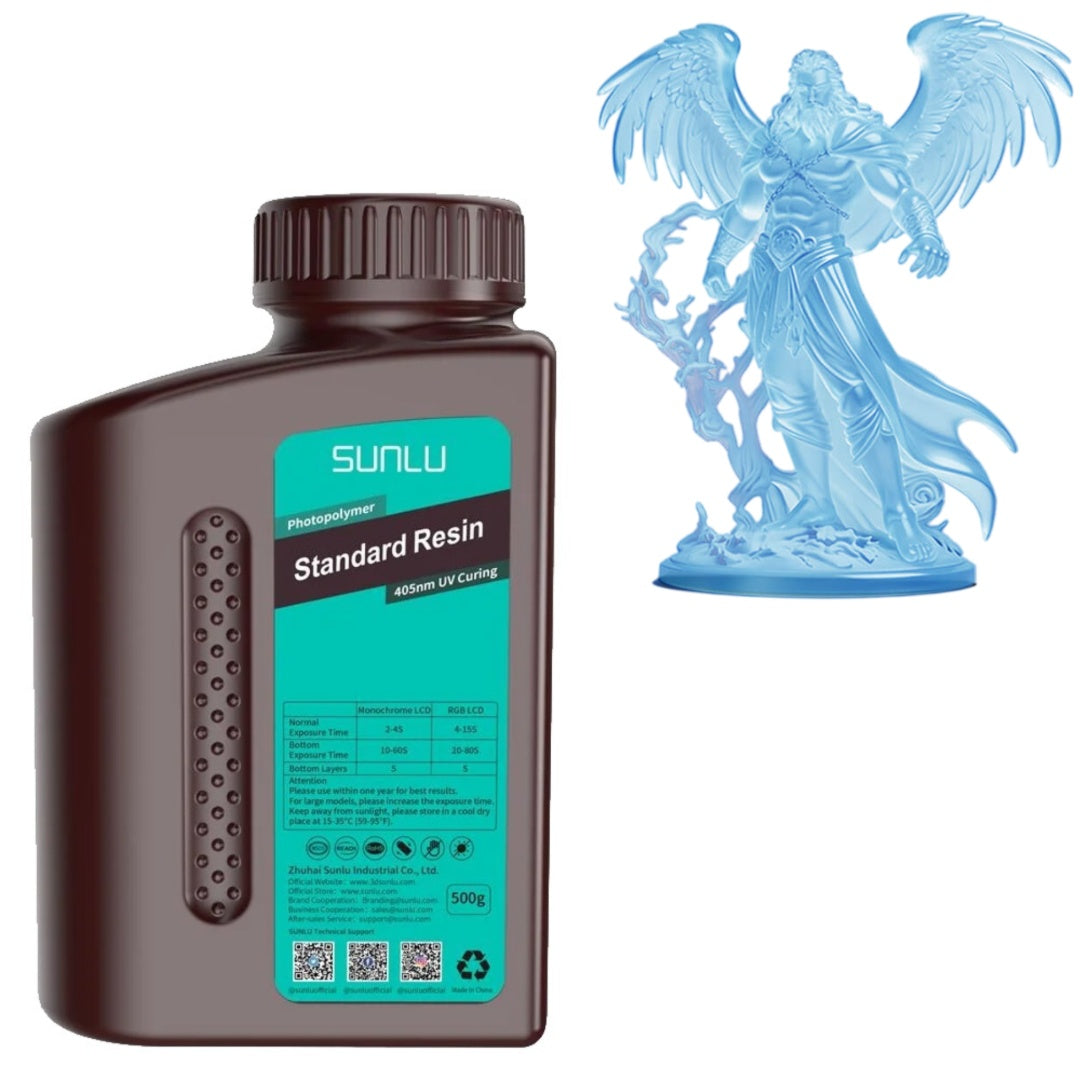 Resina Sunlu Standard 1KG azul transparente