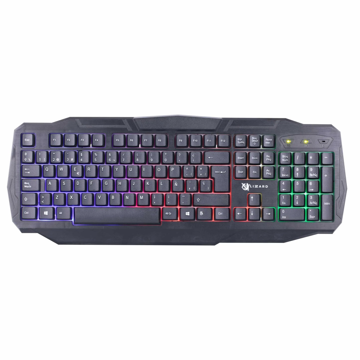 Teclado X-Lizzard gamer RGB en español usb - Tecatech-uy