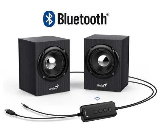 Parlante Genius 2.0 SP-HF385BT 4W madera - Tecatech-uy