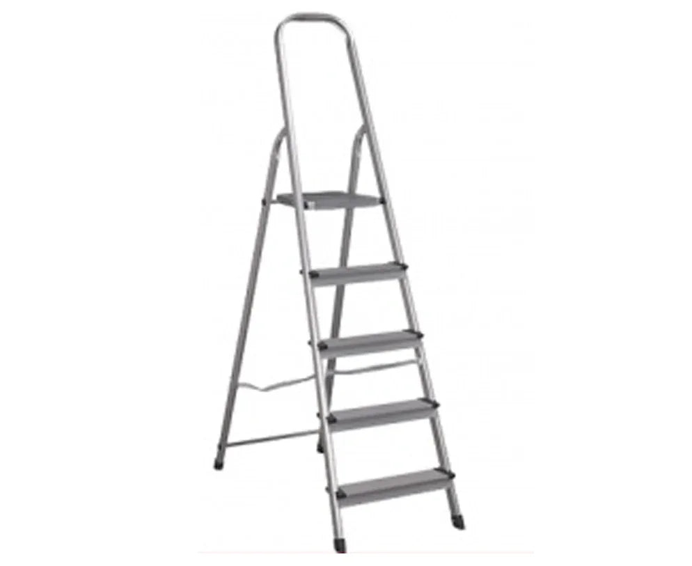 Escalera de hogar 5 escalones de aluminio - Tecatech-uy