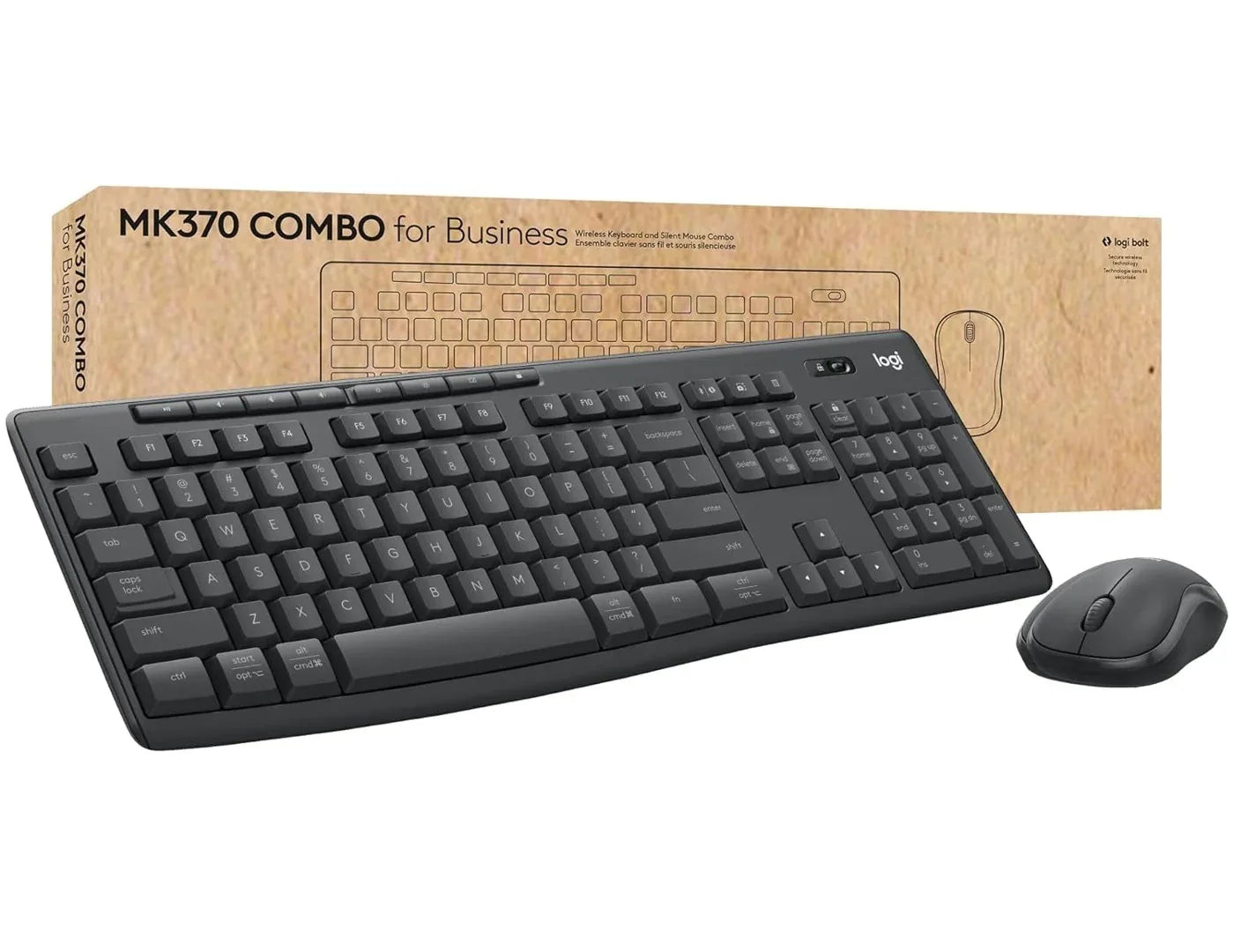 Combo Logitech MK370 teclado y mouse inalámbricos - Tecatech-uy