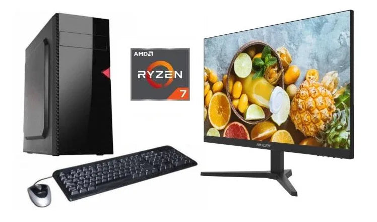 Combo equipo AMD Ryzen 7 + Monitor 24 nuevos! - Tecatech-uy