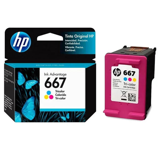 Cartucho HP original 667 tri color - Tecatech-uy