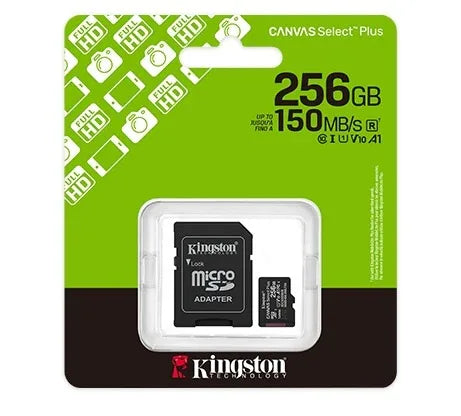 Memoria MicroSD Kingston Select Plus 256GB clase 10 - Tecatech-uy