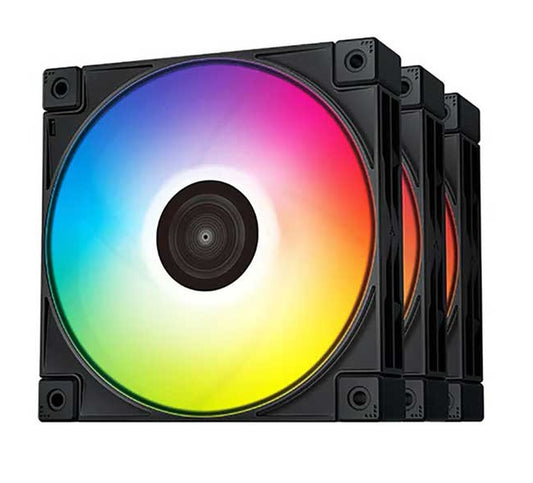Fan Cooler Deepcool FC120 ARGB Negro 3 en 1 - Tecatech-uy