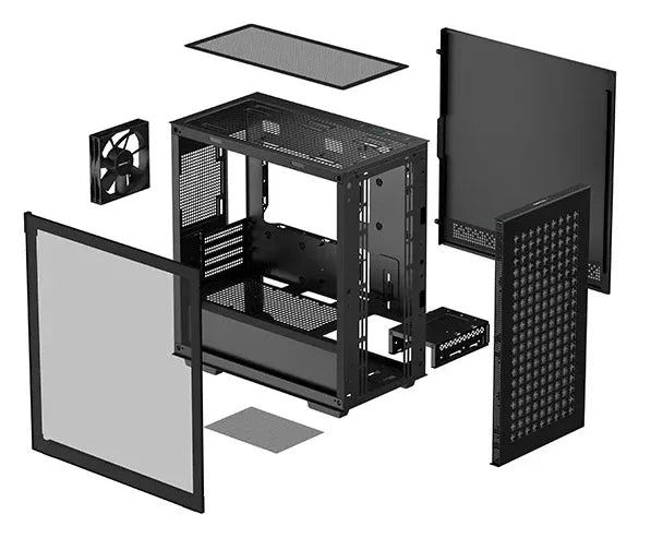Gabinete DeepCool CH370 Negro - Tecatech-uy