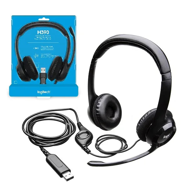 Audifono Logitech USB H390 c/micrófono - Tecatech-uy