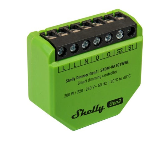 Dimmer Shelly GEN3 PM Wi-fi - Tecatech-uy
