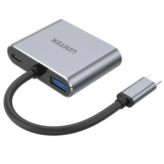 HUB USB-C Unitek 4 en 1 Dual Display, PD 100w - Tecatech-uy
