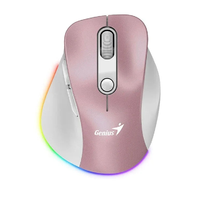 Mouse Genius Ergo 9000S Pro rosa - Tecatech-uy