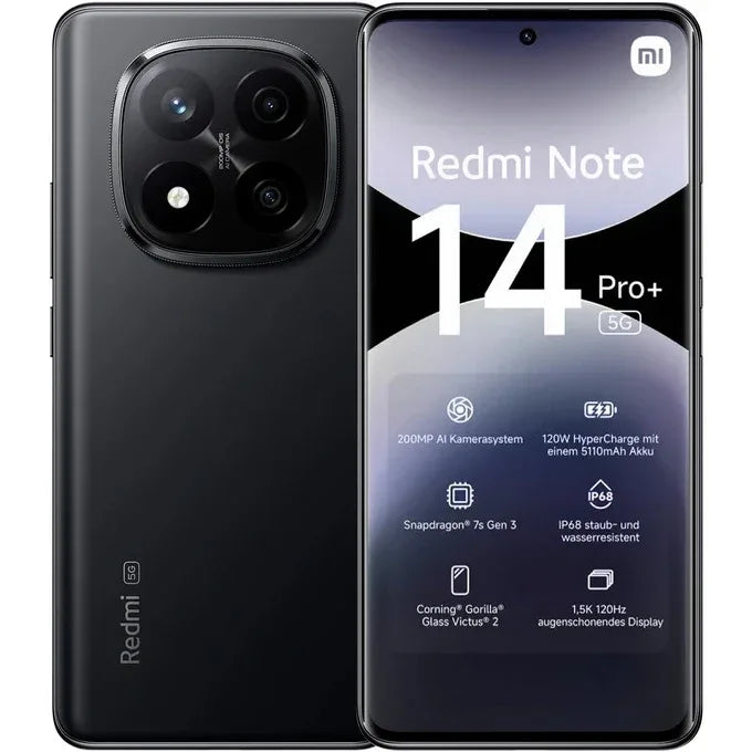 Xiaomi Redmi Note 14 Pro+ 5G 12GB 512GB negro - Tecatech-uy