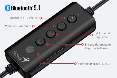 Parlante Genius SoundBar 200BT bluetooth RGB - Tecatech-uy