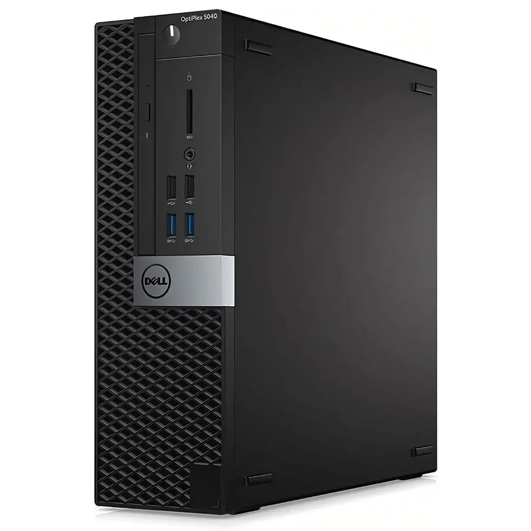 PC Dell OptiPlex 5040 torre negra, variedad de puertos frontales, venta en Tecatech Uruguay