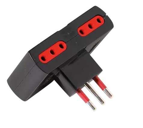 Adaptador 4x3L a ficha 3L Conatel negro - Tecatech-uy