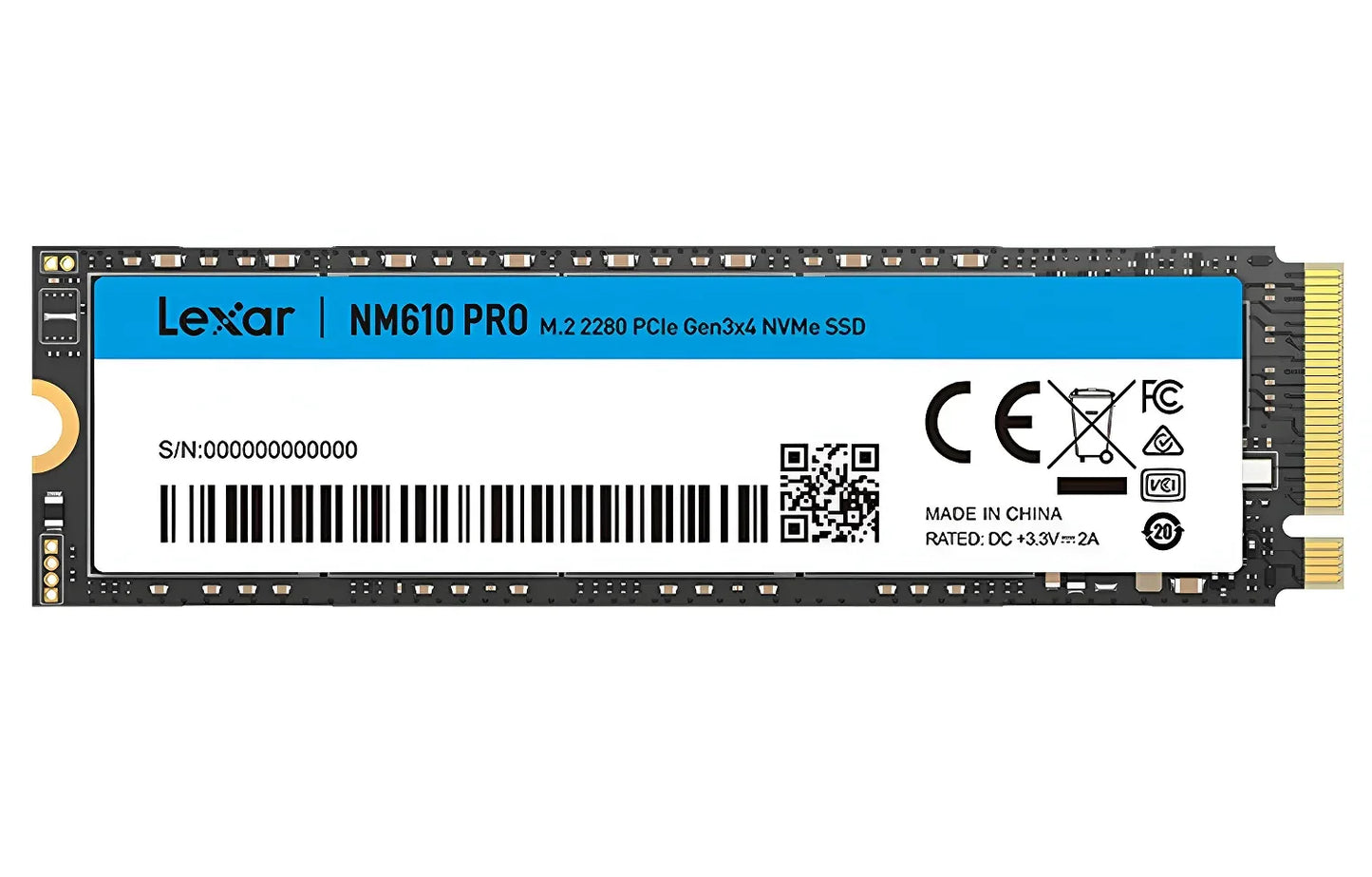 Disco SSD Lexar NQ100 1TB M.2 2280 NVMe PCIe Gen3x4 - Tecatech-uy
