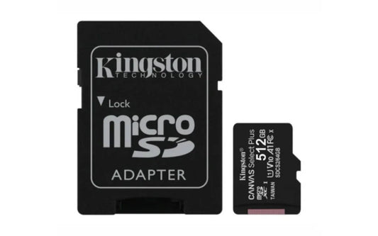 Memoria MicroSD Kingston Select Plus 512GB clase 10 - Tecatech-uy