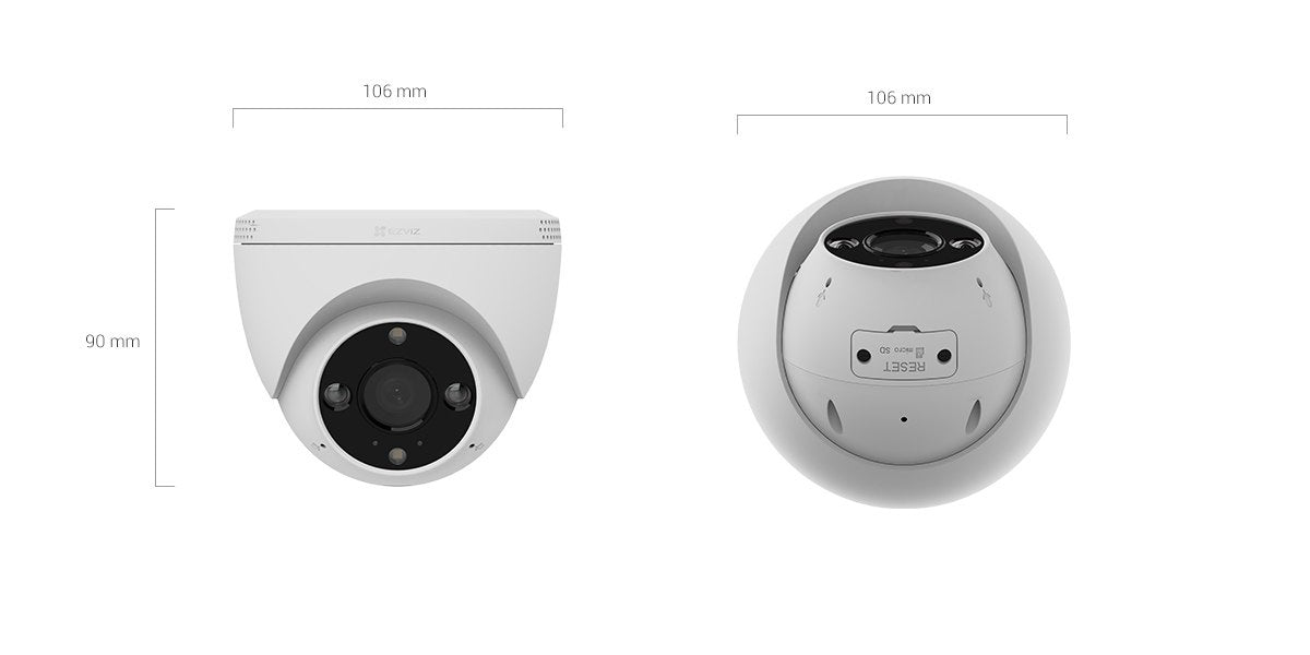 Cámara IP Ezviz H4 3MP 2K Fija Exterior Wi-Fi