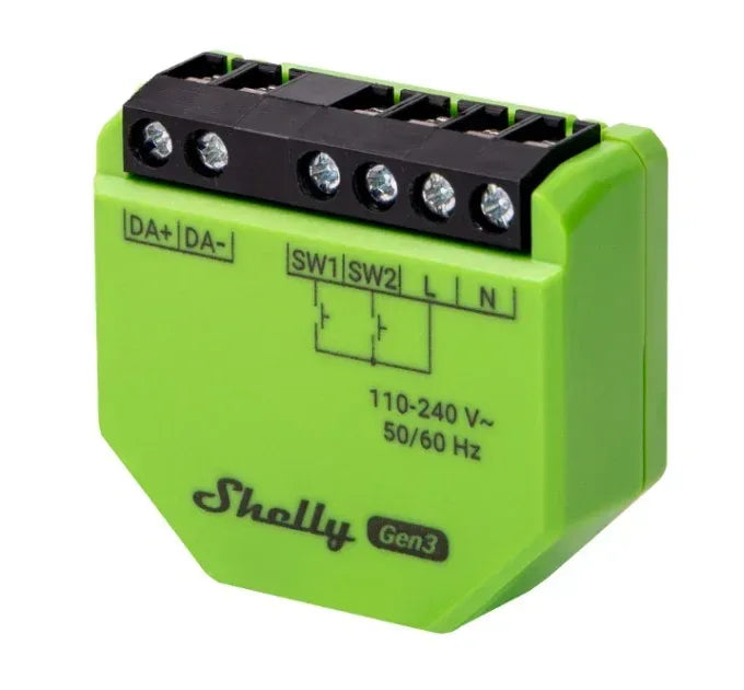 Dimmer Shelly DALI GEN3 PM Wi-fi - Tecatech-uy