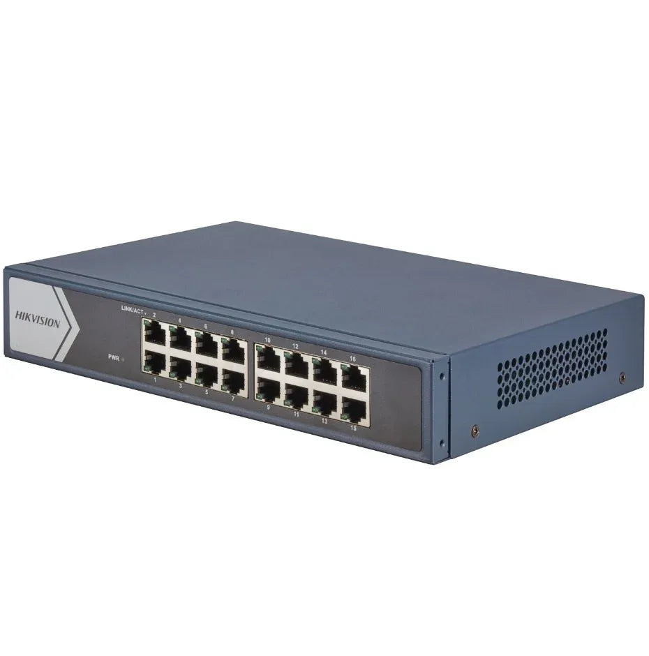 Switch Hikvision 16 puertos gigabit - Tecatech-uy