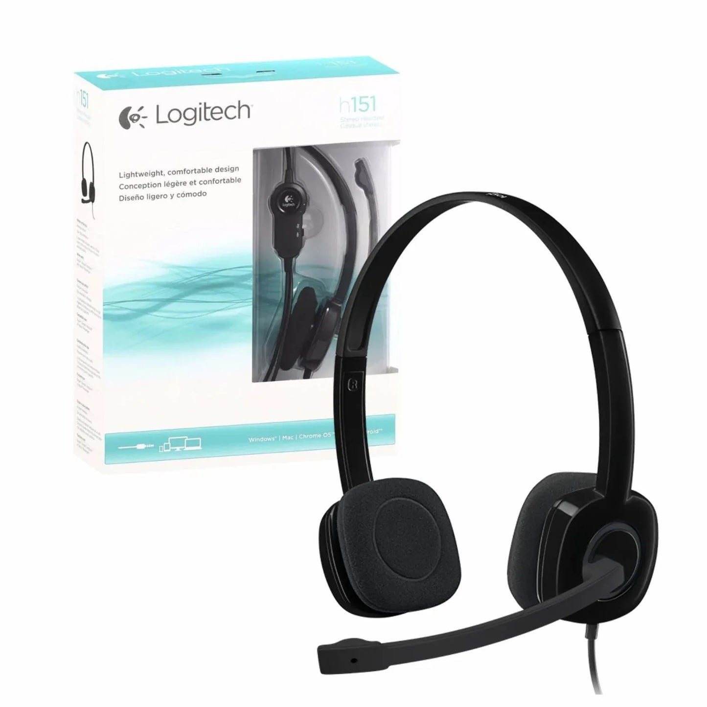 Audífono Logitech H151 con micrófono - Tecatech-uy