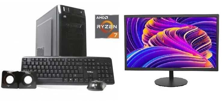 Combo equipo AMD Ryzen 7 + Monitor 19 nuevos! - Tecatech-uy