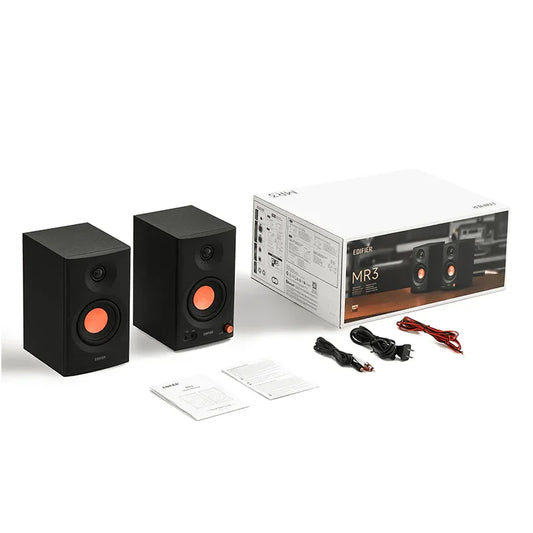 Parlantes Edifier MR3 de estudio negros bluetooth - Tecatech-uy