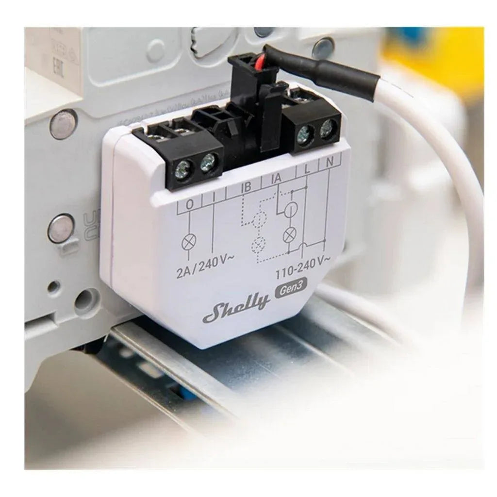 Medidor monofasico Shelly EM Gen3 Clip 50A Wi-fi - Tecatech-uy