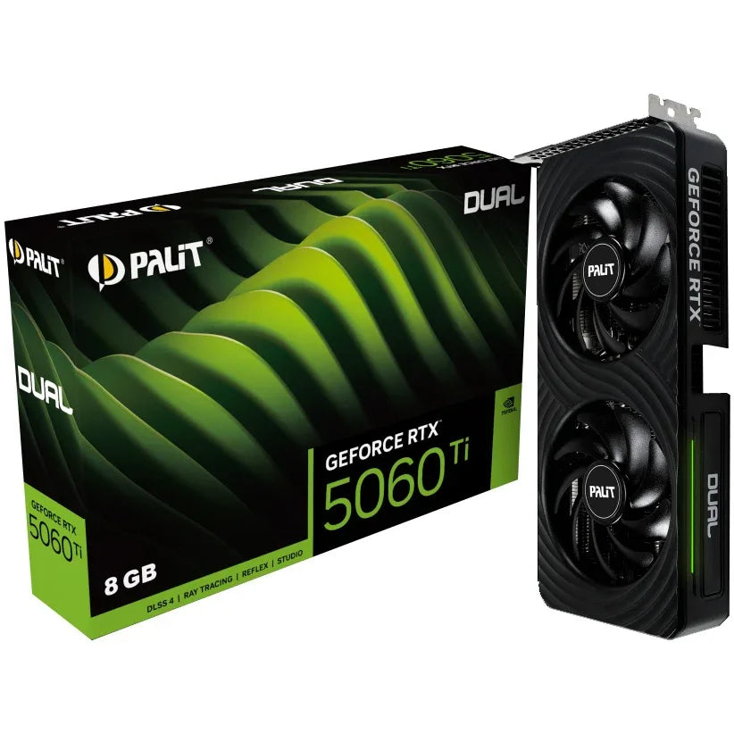 Tarjeta Video Palit RTX 5060Ti Dual 8GB - Tecatech-uy