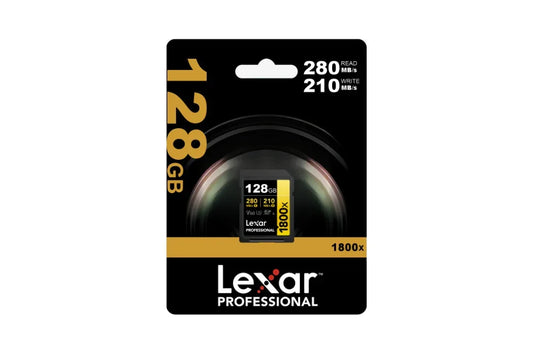 Memoria SDXC Lexar Pro 1800X 128GB UHS-II Gold Series - Tecatech-uy