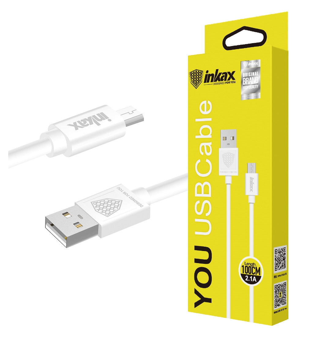 Cable Inkax MicroUSB 2.1A - Tecatech-uy