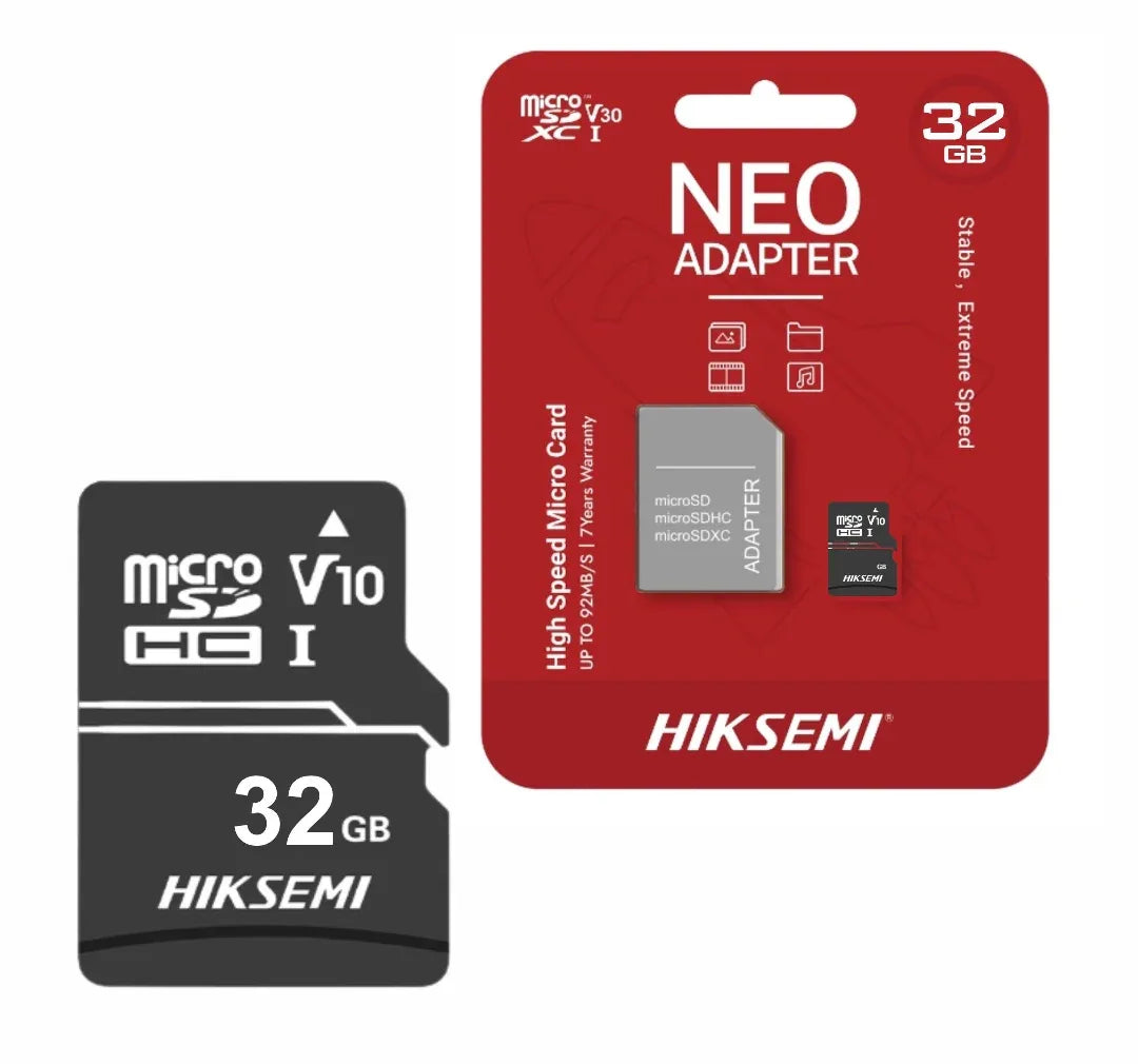 Memoria Micro SD Hiksemi 32GB Clase 10 - Tecatech-uy